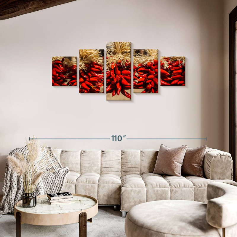 Chili Pepper Spice, 36" H x 80" W