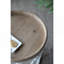 Grande table d'appoint 23 po blanche vieillie