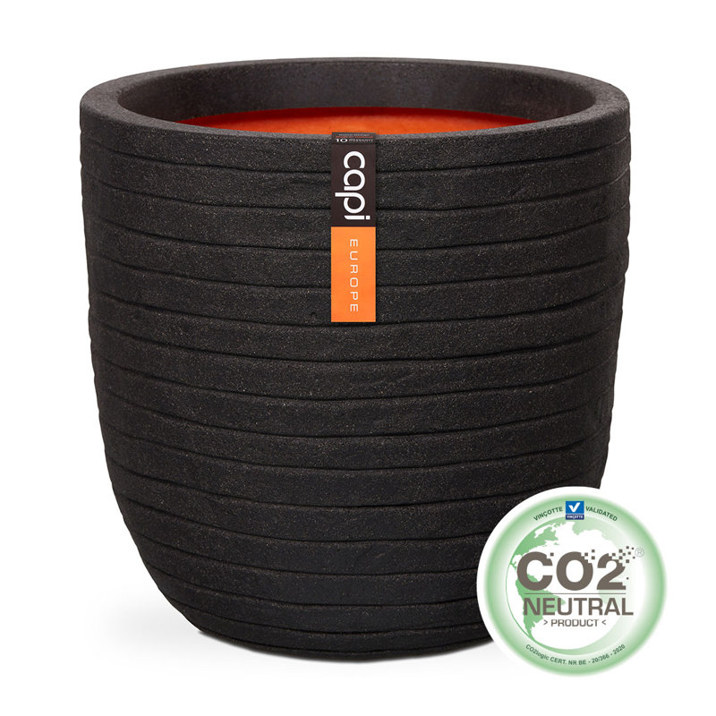 Pot Planter, Black, 41cm H x 43cm W x 41cm D