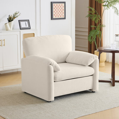 38"W Armchair Accent Chair Single Sofa for Living Room & Bedroom by Latitude Run