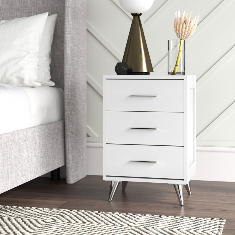 Rossignol 15.75'' W Nightstand, White