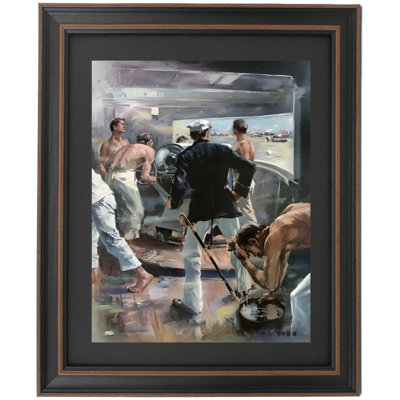 The Battle Of Manila Bay. Fighting A Six-Inch Gun On Board The Olympia By Frederick Coffay Yohn