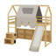Structure de lit en mezzanine avec tente-930137518-930137517