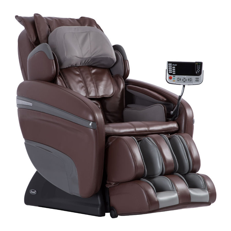 Fauteuil de massage OS-7200H Pinncle, Similicuir brun