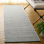 Chindi en papier tissé à la main à 80% Montauk 179 Tapis géométrique lavable à la machine 20% coton
