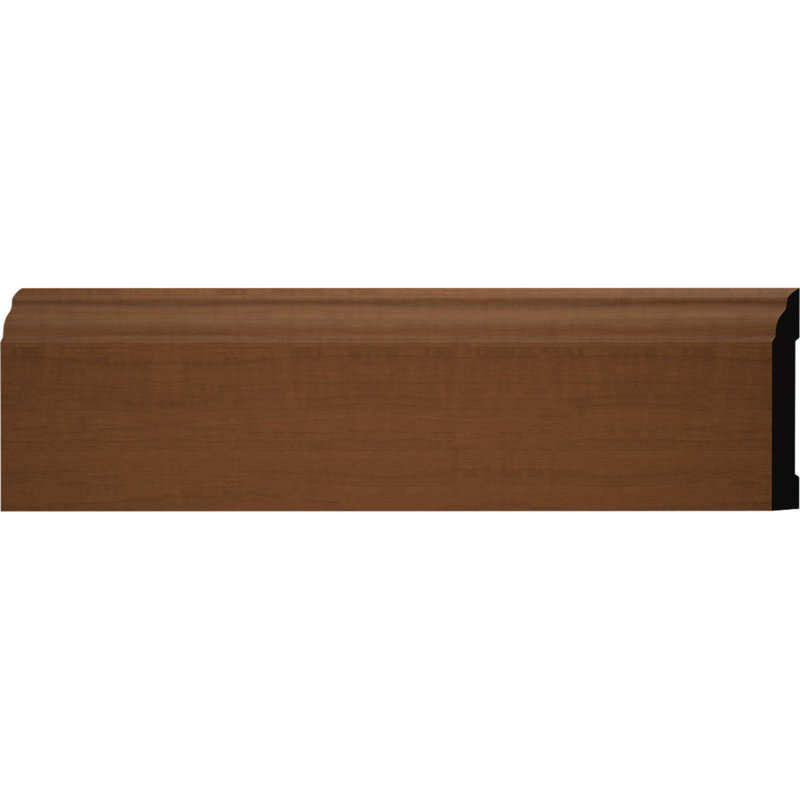 Moulure de plinthe coloniale en PVC TrueCraft H 3 1/4 po x P 7/16 po x L 96 po, Crosse de fusil