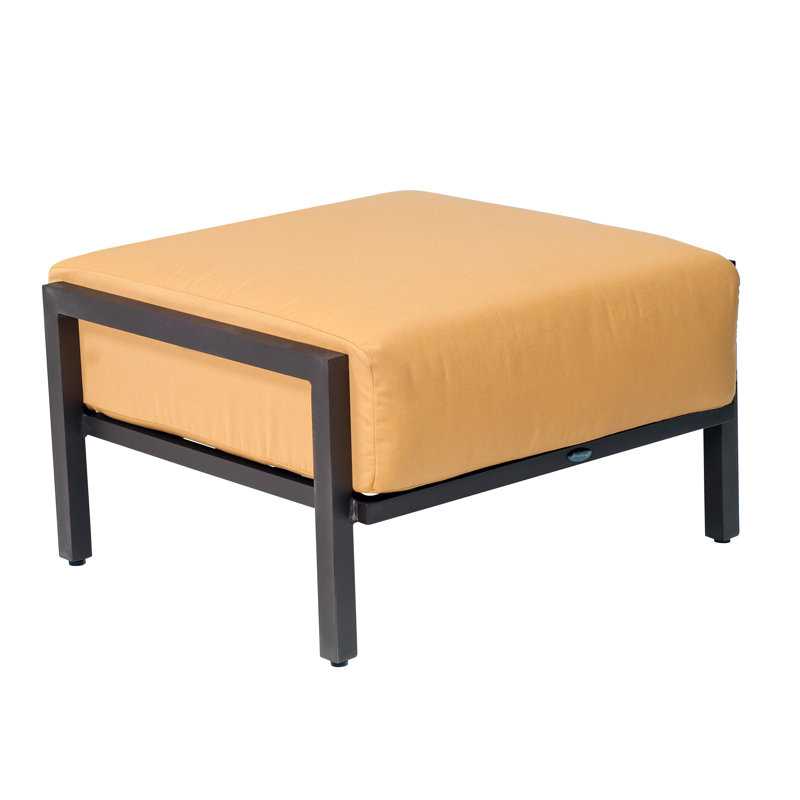 Salona Outdoor Ottoman, Graphite