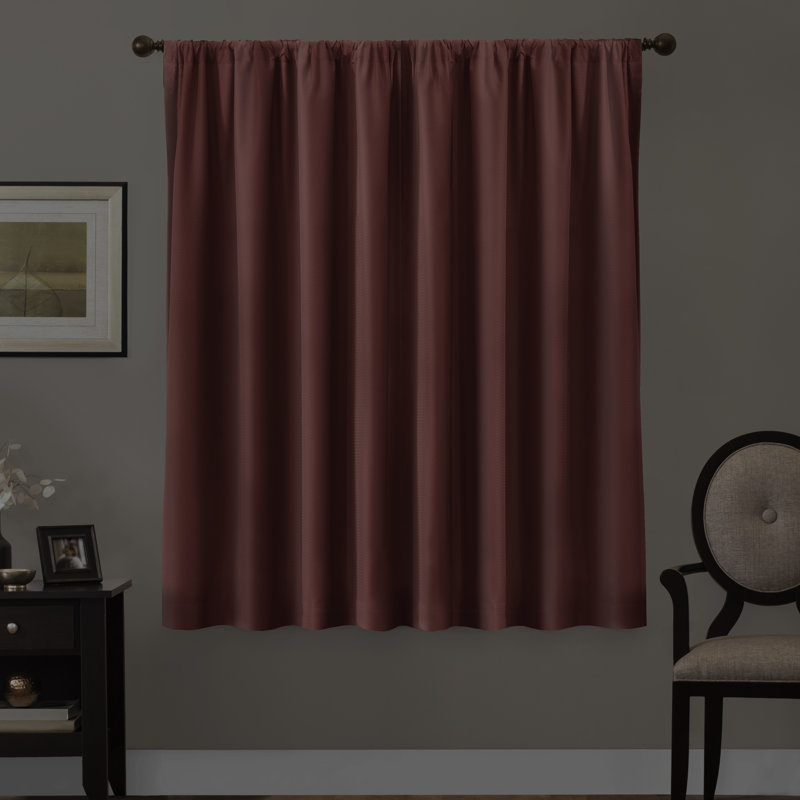Curtain Single Panel, Burgundy, 50" W x 63" L