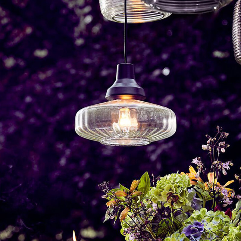 Emmett 1 - Light Crystal Pendant, Smoke