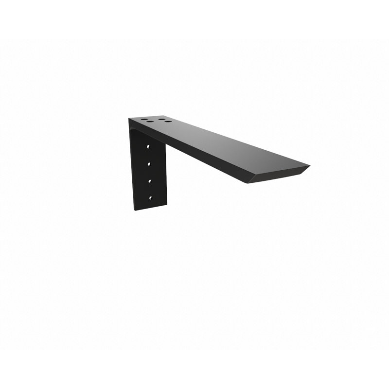 18in. x 2.5in. x 6in. The Original L Bracket Countertop Support Bracket Aluminum, 6.5" H x 2.5" W x 18" D