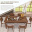 Grande table de salle à manger extensible pour la cuisine et la salle à manger-258485168