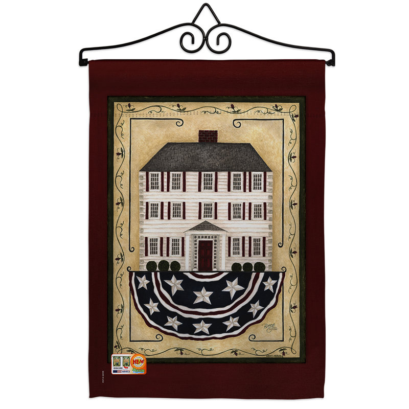 Coussin décoratif en polyester 2 faces 19 x 13 po ensemble de drapeaux