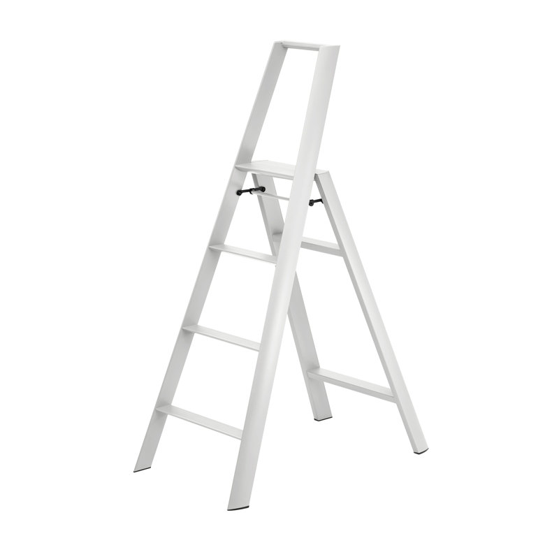 Marchepied 5,5 po à 4 marches en aluminium, Gris cristal