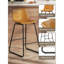 Ensemble de tabourets de bar avec tabourets de bar à hauteur de comptoir avec dossier et tabourets de bar modernes en simili-cuir avec pieds en métal et repose-pieds