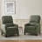 Upholstered 30.3'' Wide Push-Back Manual Recliner Chair for Living Room Set of 2-1570534119