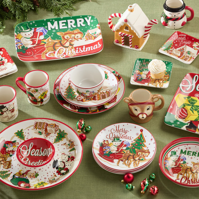 Pot à biscuits de Noël rétro du Père Noël