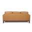 Canapé à accoudoirs carrés en cuir véritable 84 po Alison