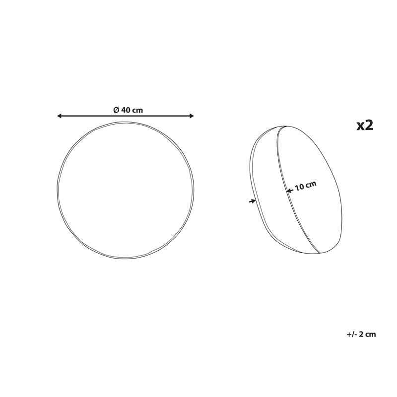 PIALPETTA Indoor / Outdoor Circular Cushion