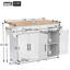 Kitchen Island With 2 Drawers And 4 Doors-844412071