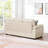  80.5" Leathaire 3-Seater Sofa with 2 Accent Pillows For Modern Living Room-116620133