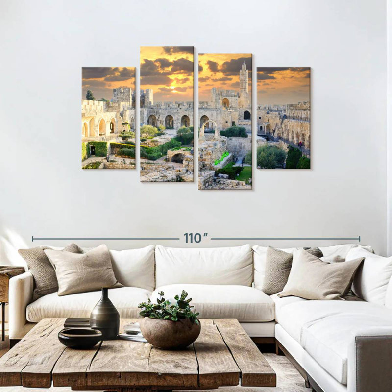 Hannes Tower Of David, 48" H x 75" W