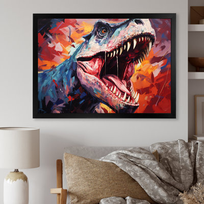 Popart Trex Dinosaur II - Dinosaurwall Art