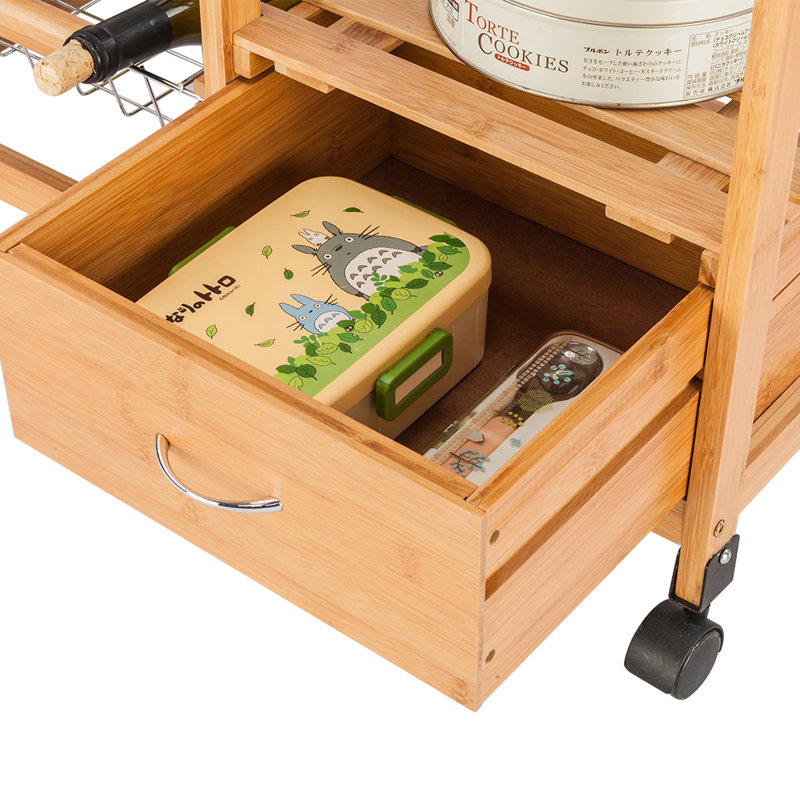 Chariot de cuisine avec plateau en acier inoxydable Hinckley, Acier inoxydable