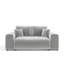 Two-seater square arms loveseat sofa-1391742293