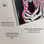 «Zebra in Electric Glow», art mural en verre acrylique lustré encadré par Art Remedy, cadre argenté, 10 x 15-1525309948-1525309944