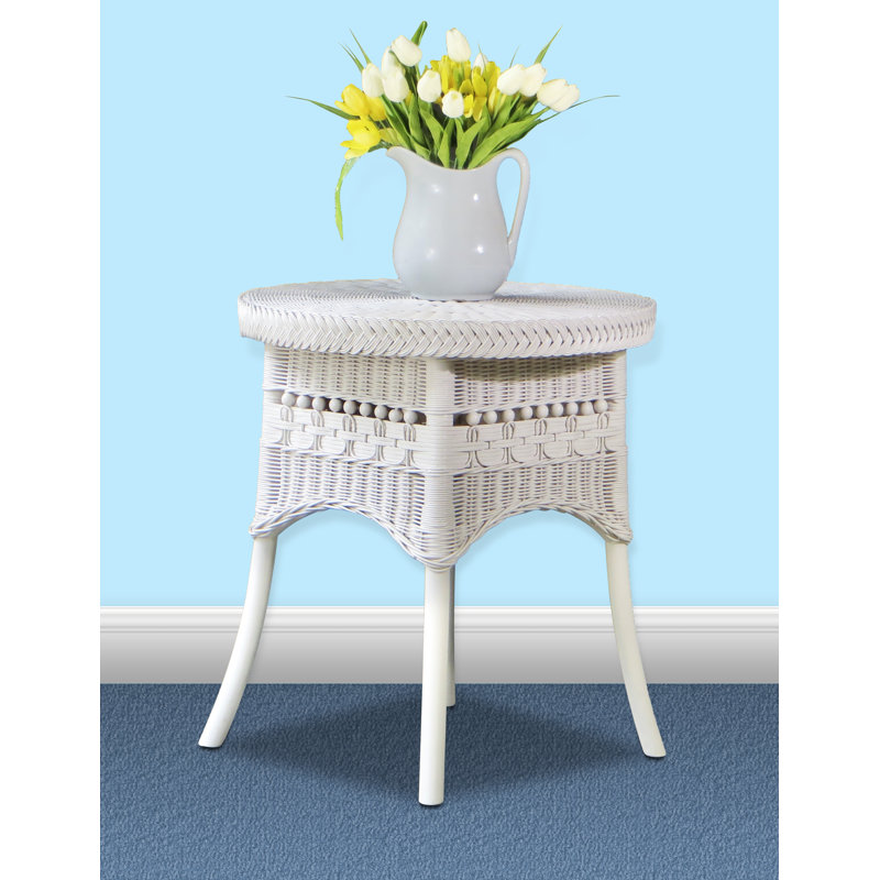 Table de bout, Blanc, 24 po