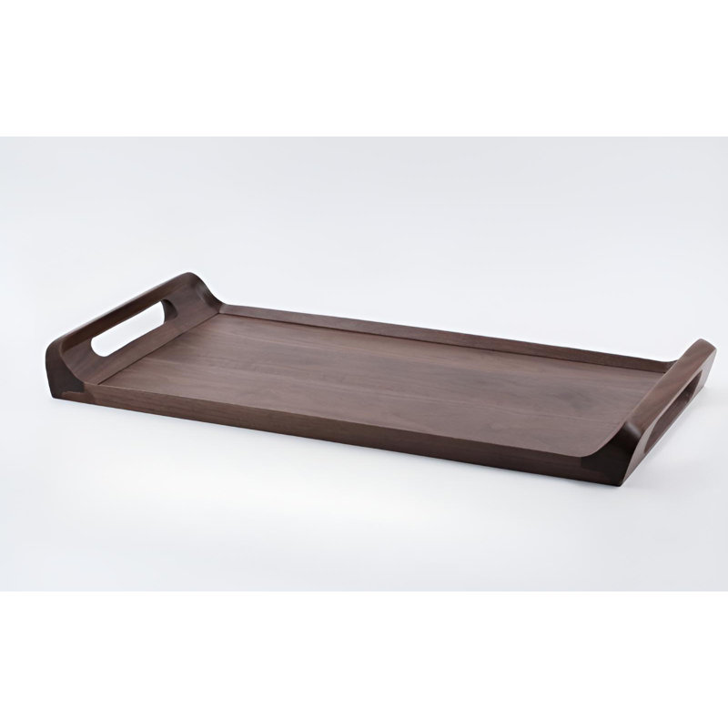 North American Black Walnut Large-Sized Tea Tray - Reversible Tray, An Elegant Companion For Afternoon Tea And Dining Table