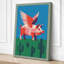 Desert Pig Takes Flight Modern - Wrapped Canvas-871365882-871365886