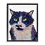 Cadre flottant, peinture de chat Tuxedo, conception de Tatiana Roberts-1588843862-1588843857