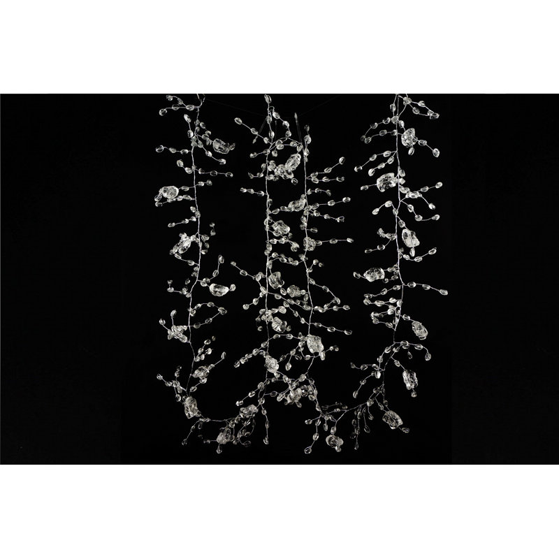 Guirlande fantaisie blanc à billes 6 pi