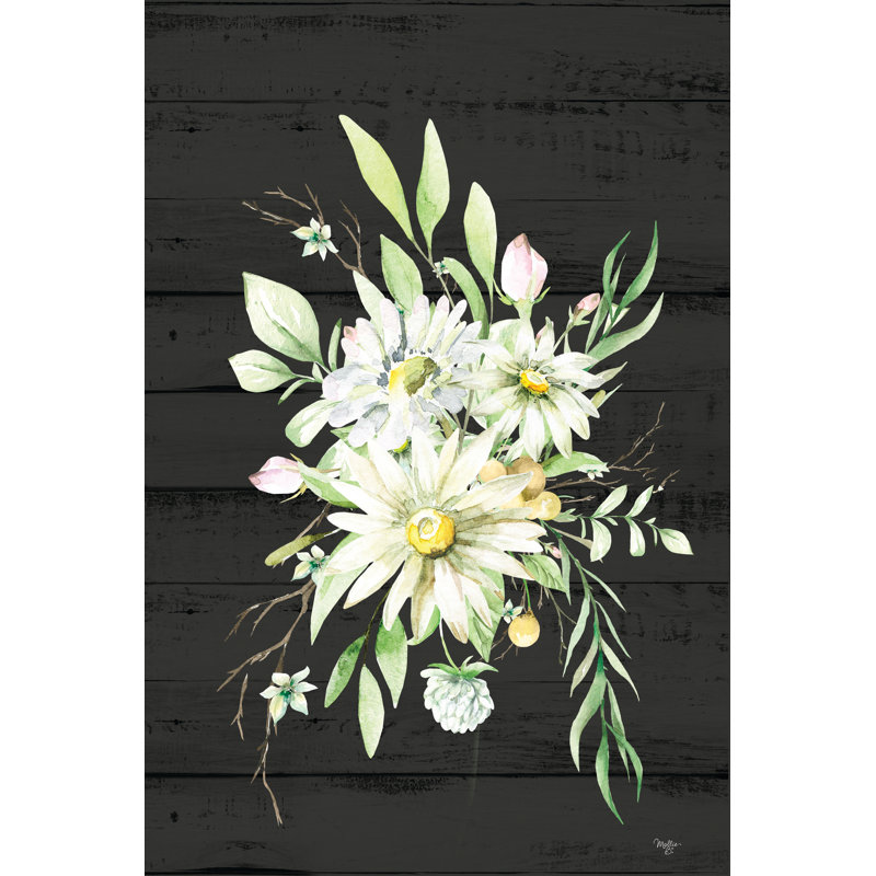 «Daisy Bouquet On Canvas» par Mollie B., H 48 po x l 32 po x P 1,25 po