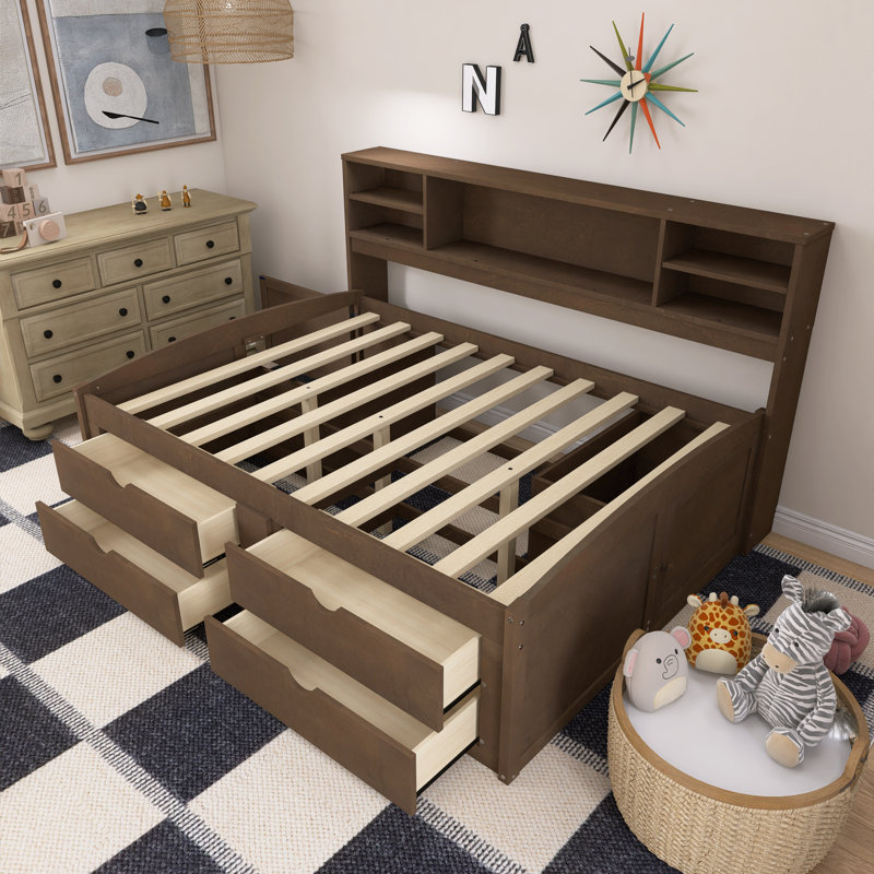 Lit de jour pour enfant Janyra, Marron