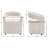Performance Fabric Upholstered Dining Chair with Hidden Casters-991213052