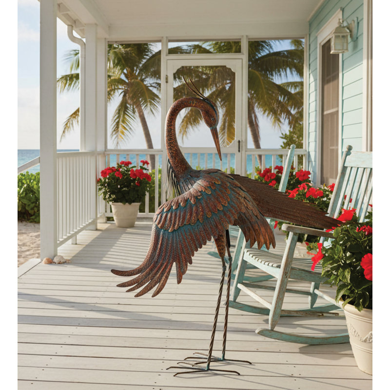 Manske Animals Weather Resistant Metal Garden Statue