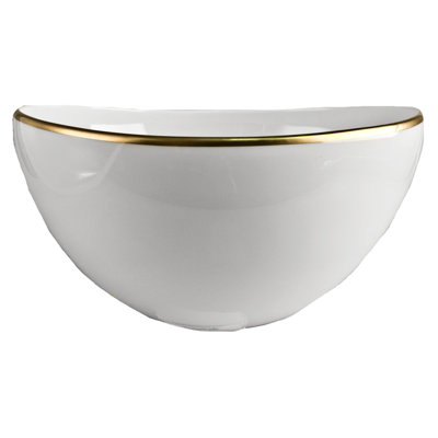 Simply Elegant Porcelain Salad Bowl