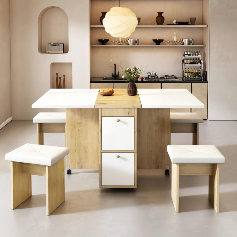4 - Person Dining Set, White