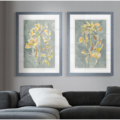 " Collected Florals I " 2 - Pieces