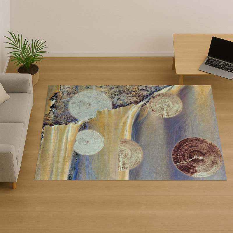 Geometric Area Rug, Runner 70 x 140 cm