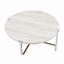 Table basse ronde avec cadre en métal