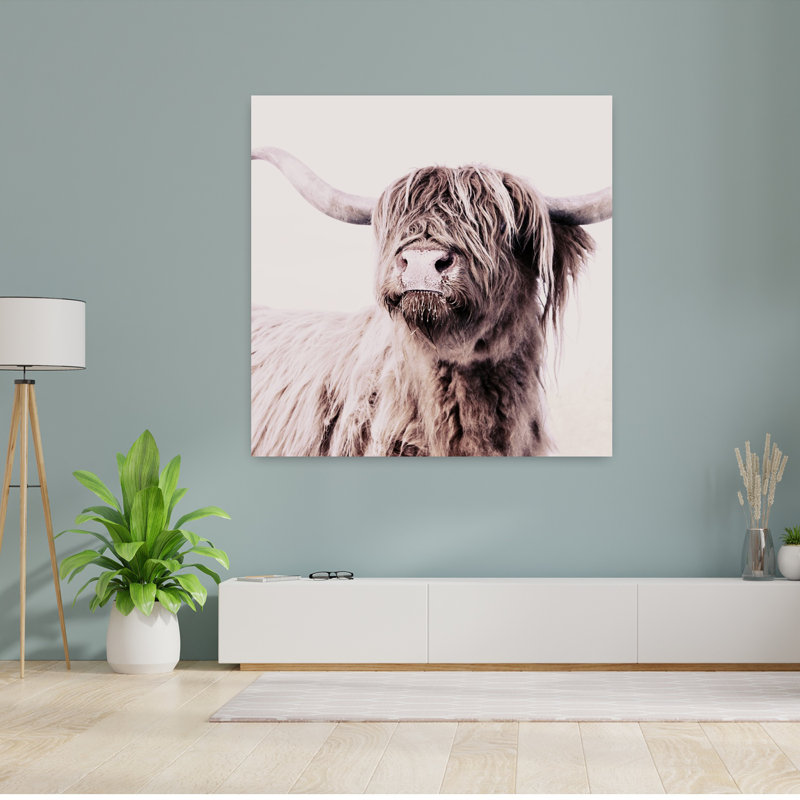 Art mural abstrait contemporain Highland, H 48 po x l 48 po