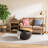 WOODEN & IRON COFFEE TABLE
