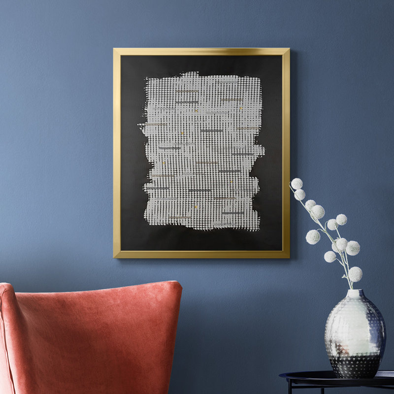 Bits & Bytes I - Toile encadrée de qualité supérieure - prête à être accrochée, Or, H 24 po x l 20 po