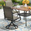Fauteuils d'extérieur pivotants-408527453