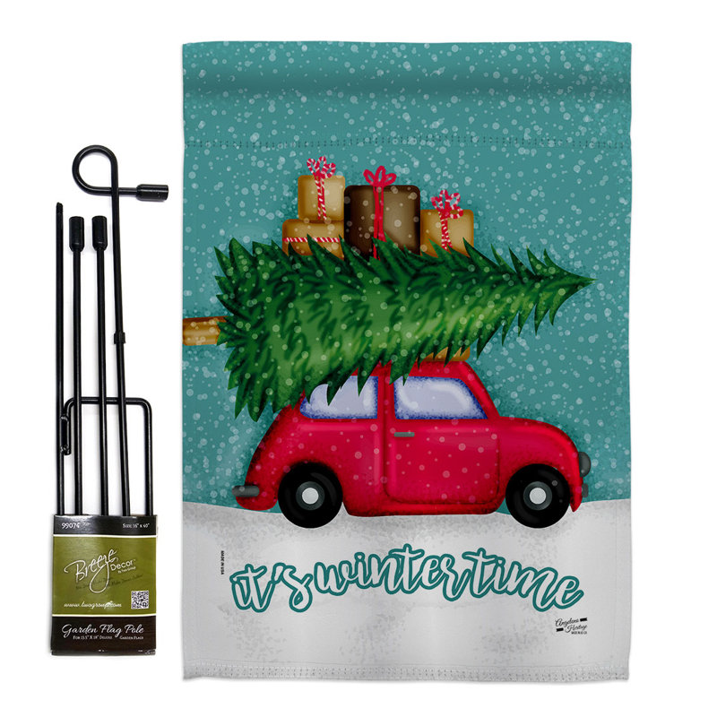 Ensemble de drapeaux 18,5 po x 13 po It's Winter Time