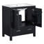 Ensemble de meuble-lavabo simple 30 po avec plateau en céramique Tanyra-627118004