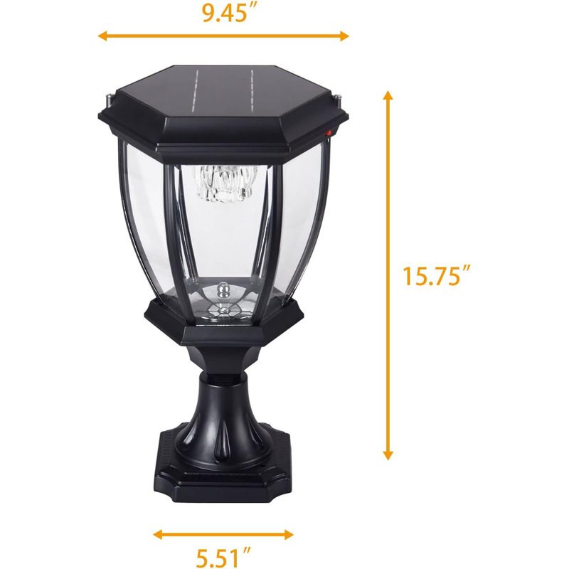 Lampe de table d'extérieur à énergie solaire intégrée à DEL 15,75 po Aleceia